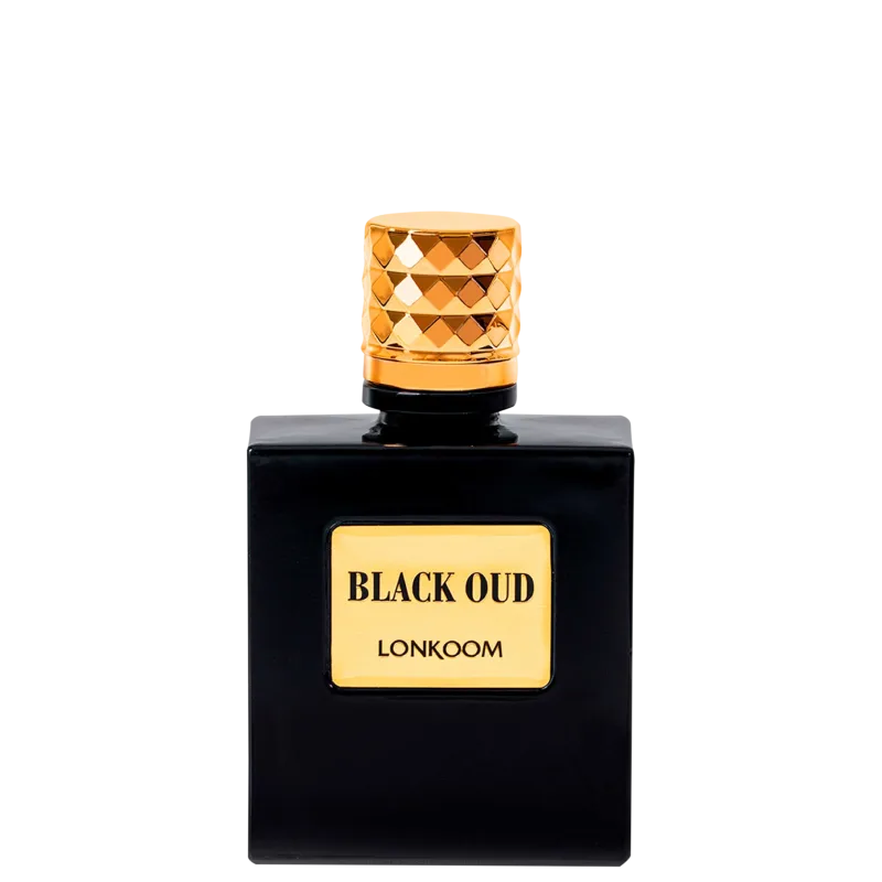 Perfume Masculino Black Oud For Men Lonkoom Eau de Toilette 100ml